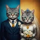 Majestic Feline Wedding