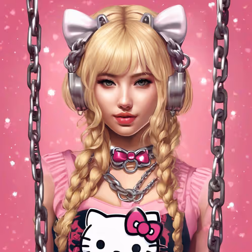 HELLO KITTY Girl chained