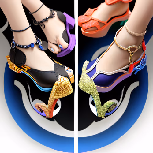 Fractal Aliens Heels