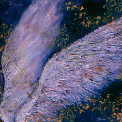 "Wings of Angels" 3D Relief Textured Oil Painting by Tsukiyo Hoshikage