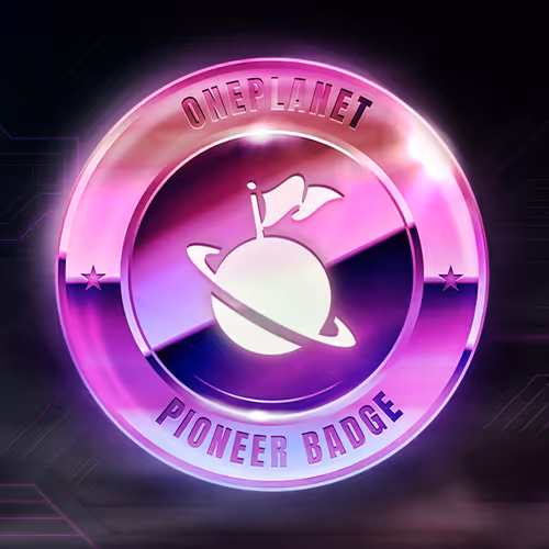 Oneplanet Pioneer Badge