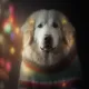 Christmas Maremma Shepherd, AI Generated