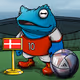Footbal Player Frog