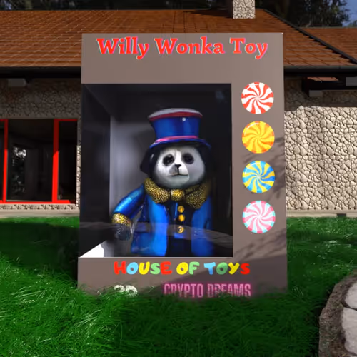 Willy Wonka Toy Box in Garden