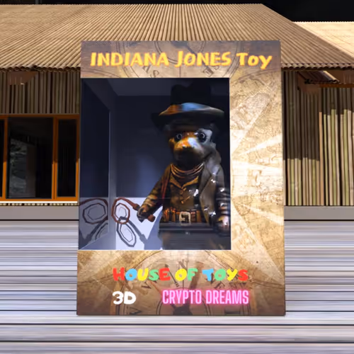 Indiana Jones Toy Box in Garden