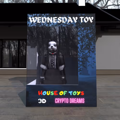 Wednesday Toy Box in Garden