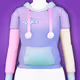 Doki Pastel Patched Hoodie