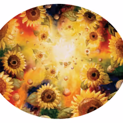 "Sunflowers II" Oil Painting by Tsukiyo Hoshikage