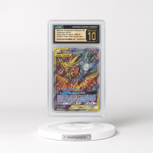 2016 Hidden Fates #SM210 Moltres & Zapdos & Articuno GX (CGC 10 PRISTINE)