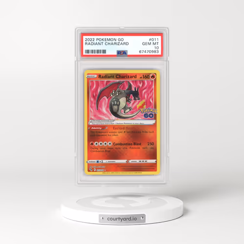 2022 Pokémon GO #011 Radiant Charizard - Holo (PSA 10 GEM MINT)
