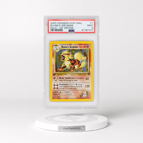2000 Gym Challenge #1 Blaine's Arcanine (PSA 9 MINT)
