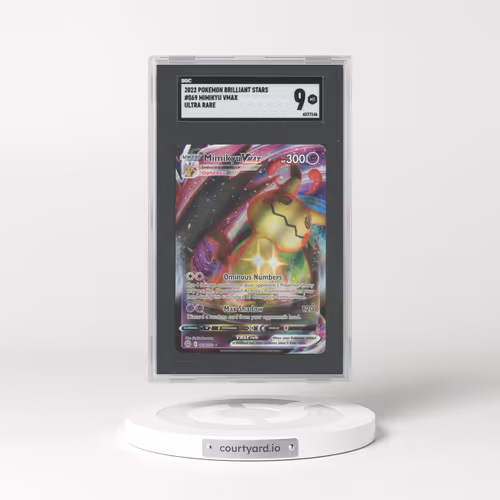 2022 Brilliant Stars #069 Mimikyu Vmax - Ultra Rare (SGC 9 MINT)