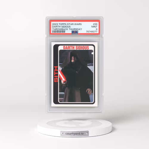 2023 Topps Star Wars Throwback Thursday #58 Darth Sidious (PSA 9 MINT)