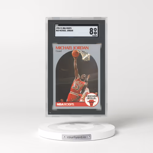 1990 Nba Hoops #65 Michael Jordan (SGC 8 NM-MT)