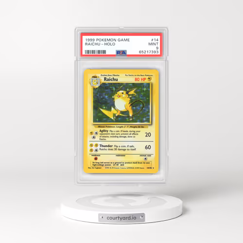 1999 Base Set #14 Raichu - Holo (PSA 9 MINT)