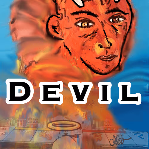 Devil - Major Arcana #16 of the Vagobond Bald Jesus Tarot