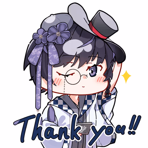 Nao's Thank you stamps