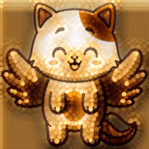 color cute cat