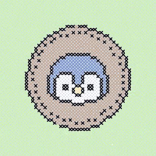 penguin #7_embroidery-art