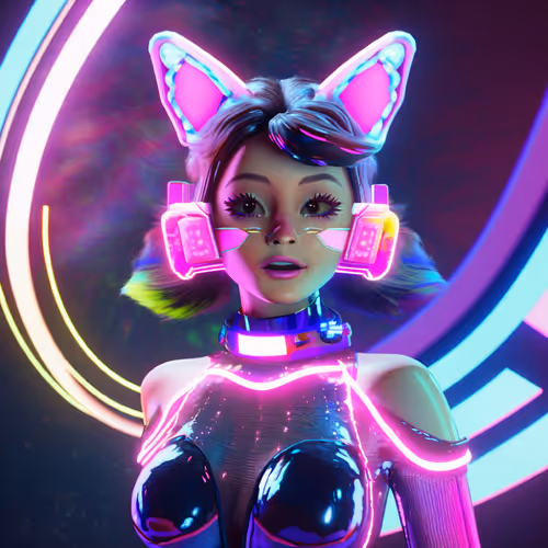 Space Girlz AI Music NFT #5 "Kat"
