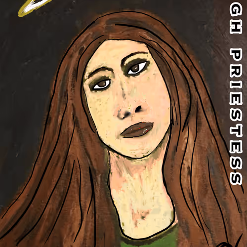 High Priestess - Major Arcana #3 of the Vagobond Bald Jesus Tarot