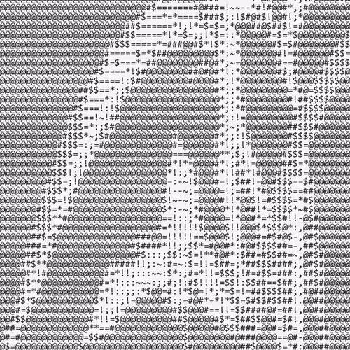 근접[近接] Sq .·¨༺ ꙳⸌♡⸍꙳ ༻¨·. Ascii [ Generative Art ] ㅡ XNLKX VIA THE SS1