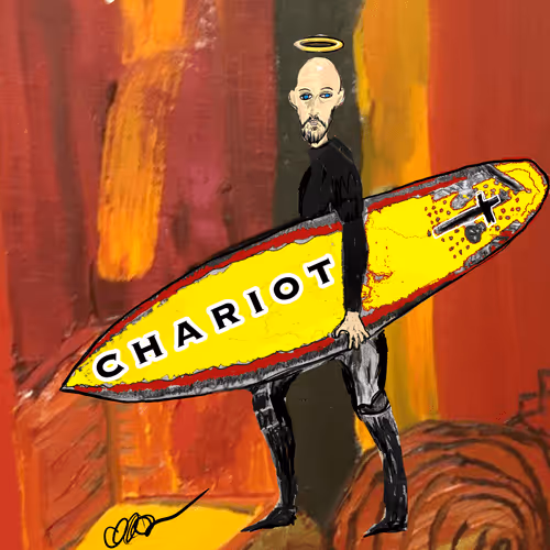 The Chariot - Major Arcana #8 of the Vagobond Bald Jesus Tarot
