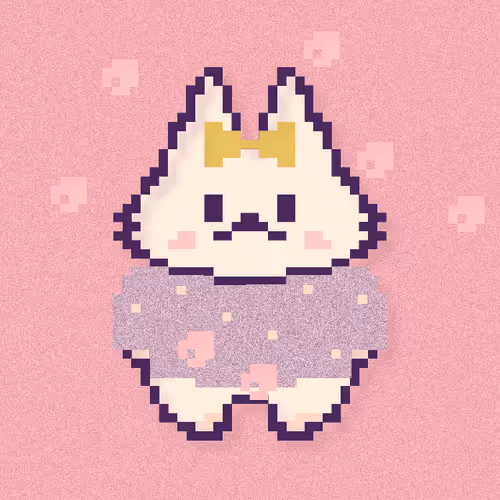 Chubby Rabbit Yoccono --by pixel art--