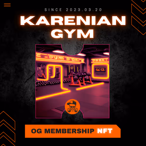 Karenian GYM OG membership NFT