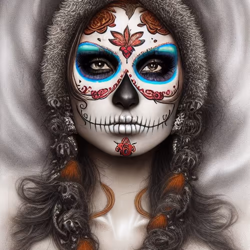 AI Sugar Skull women