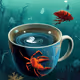 HAPPY LOBSTER COFFEE CUP