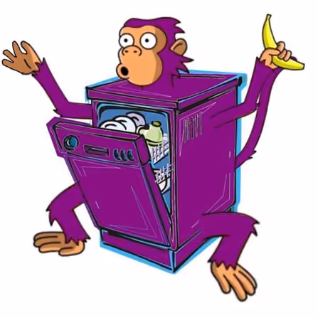 Purple Monkey Dishwasher