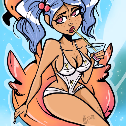 Poolside Vixen
