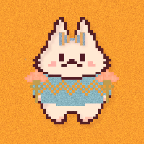 Owner benefits Chubby Rabbit Yoccono --by pixel art--