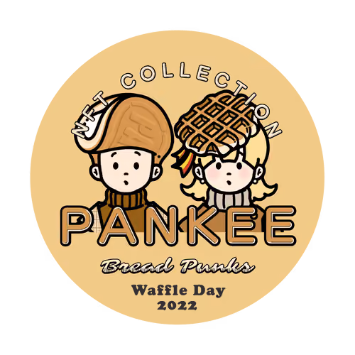 PANKEE 2022 Waffle day 3D sticker