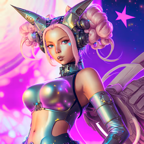 Space Girlz AI Music NFT #4 "Krystal" 