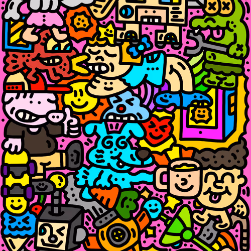 The Doodle Story Finger Drawing Human & Animal