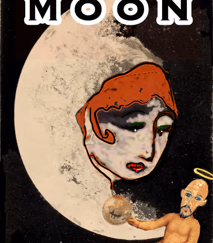 Moon - Major Arcana #19 of the Vagobond Bald Jesus Tarot