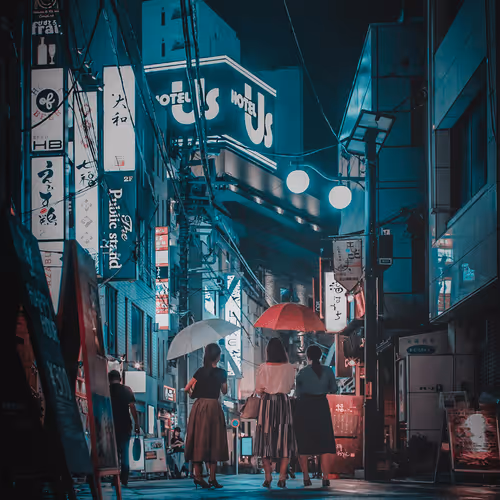 Aesthetic Japan street