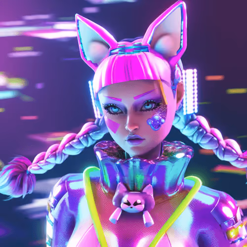 Space Girlz AI Music NFT #2 "Kitty" 
