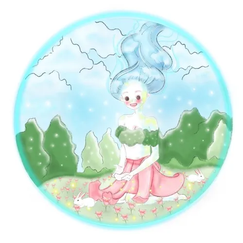 Hana - One With Nature 🌸🐇🌳☁🩵