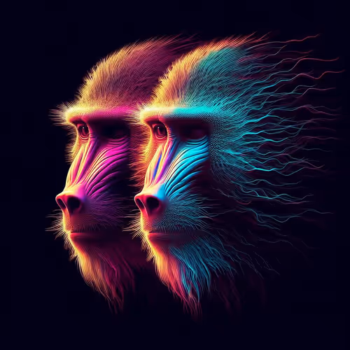 T_F Neon Baboon Series