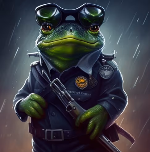 CRYPTO POLICE FROGS
