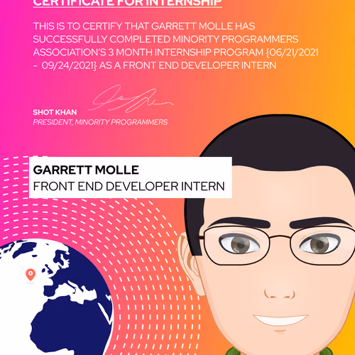 Minority Programmers Internship Certification