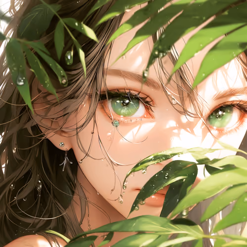 Shining eyes Green #1