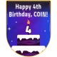 4th Bday Badge