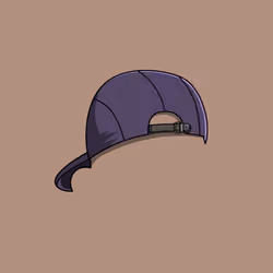 Backwards Purple Cap