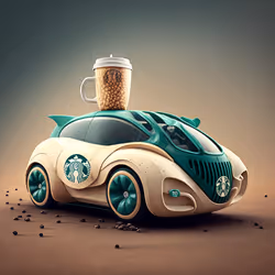 GREEN COFFE CAR
