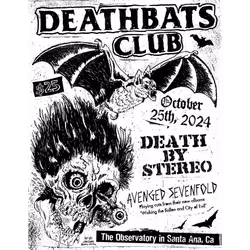 Deathbats Club Presents: Death By Stereo - Avenged Sevenfold - 10/25/24