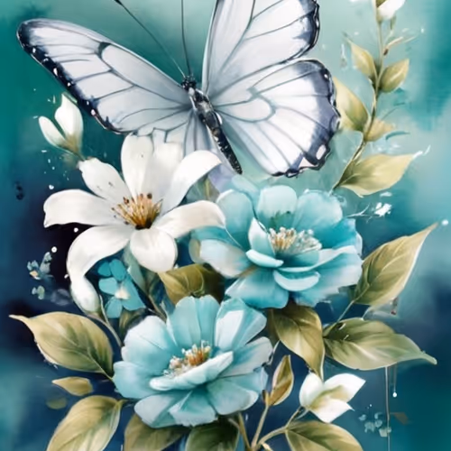 Watercolor Turquoise